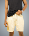 Off White Regular Fit Shorts For Men
