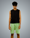 Sage Green Regular Fit Shorts For Men