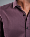 Plum Structured Regular Fit Shirt