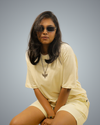 Off White Oversized Co-Ord Set For Women