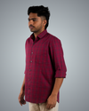 Red Line Checks Regular Fit Shirt