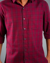 Red Line Checks Regular Fit Shirt
