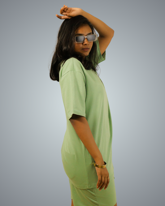 Sage Green Oversized Co-Ord Set For Women