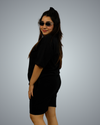 Black Oversized Co-Ord Set For Women