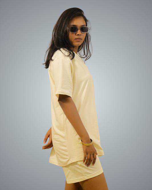Off White Oversized Co-Ord Set For Women