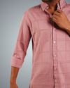 Rose Gold Colossal Check Regular Fit Shirt