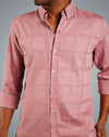 Rose Gold Colossal Check Regular Fit Shirt