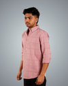 Rose Gold Colossal Check Regular Fit Shirt