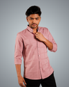 Rose Gold Colossal Check Regular Fit Shirt