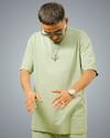 Sage Green Oversized Co-Ord Set For Men