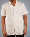 White Double Cloth Oversized Shirt