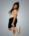 Black Regular Fit Shorts For Women