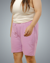 Lavender Regular Fit Shorts For Women