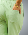 Sage Green Regular Fit Shorts For Women